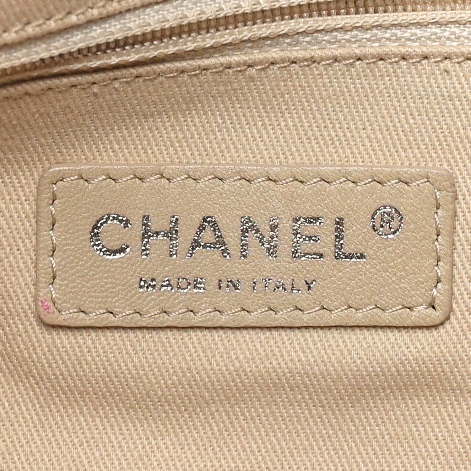 Chanel Lambskin Stitched Expandable Tote Beige 6 of 11