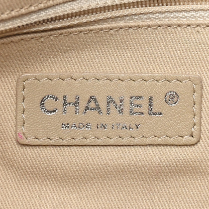 Chanel Lambskin Stitched Expandable Tote Beige 6 of 11
