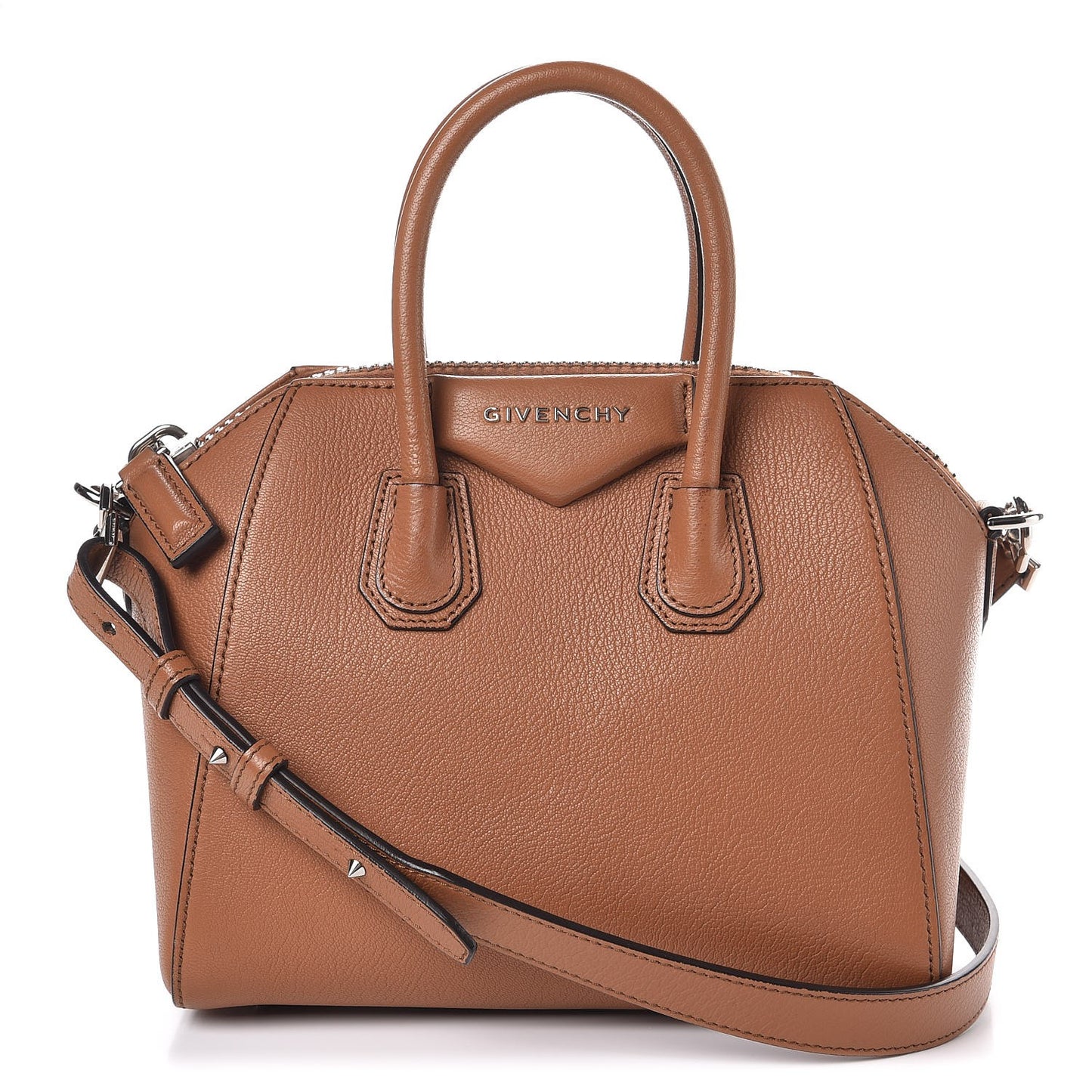 Sugar Goatskin Mini Antigona Caramel