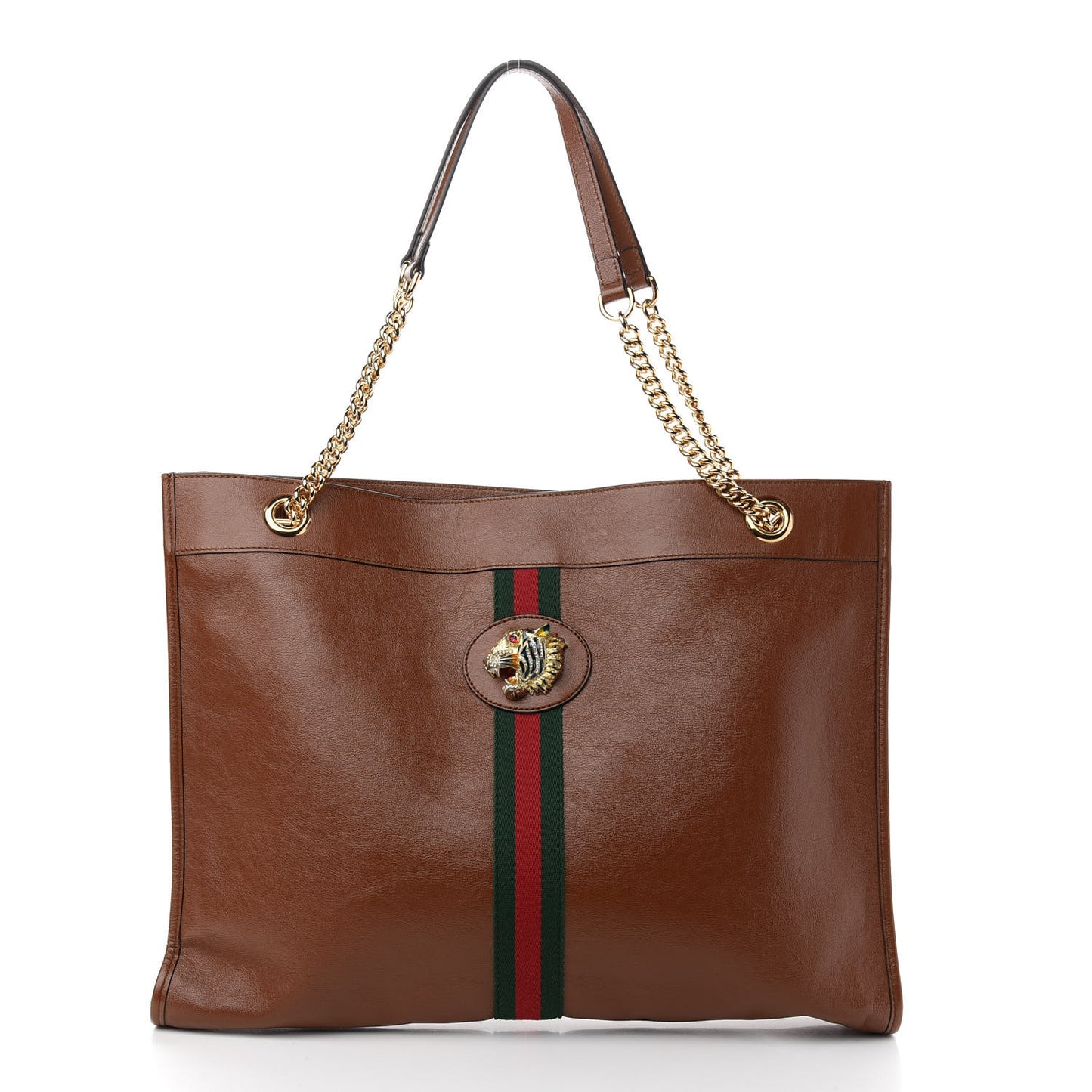 Calfskin Large Rajah Chain Tote Cuir