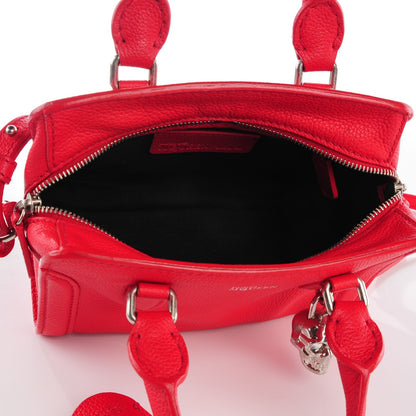 Alexander McQueen Pebbled Calfskin Mini Padlock Tote Red 5 of 9