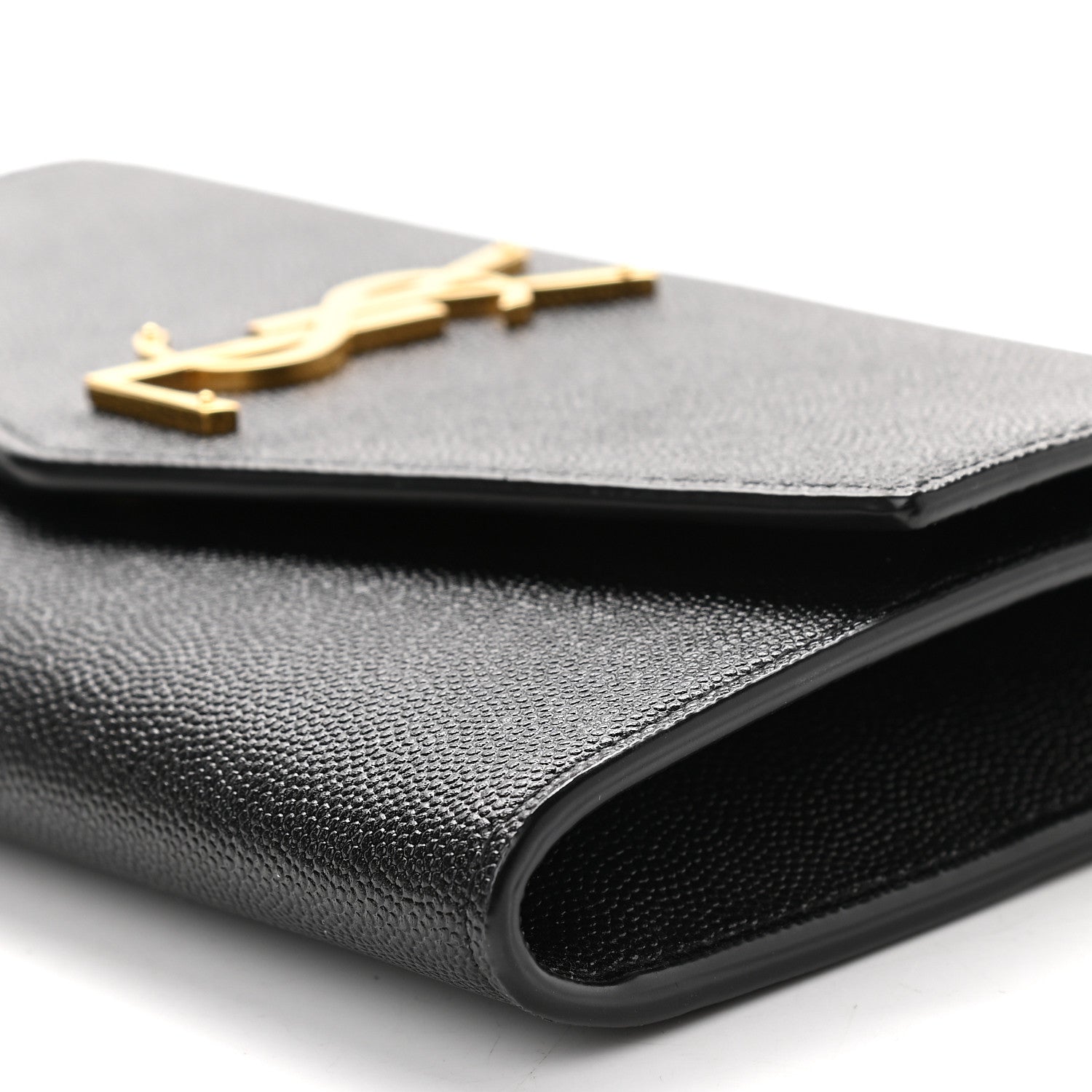 Saint Laurent Grain De Poudre Uptown Chain Wallet Black 8 of 8