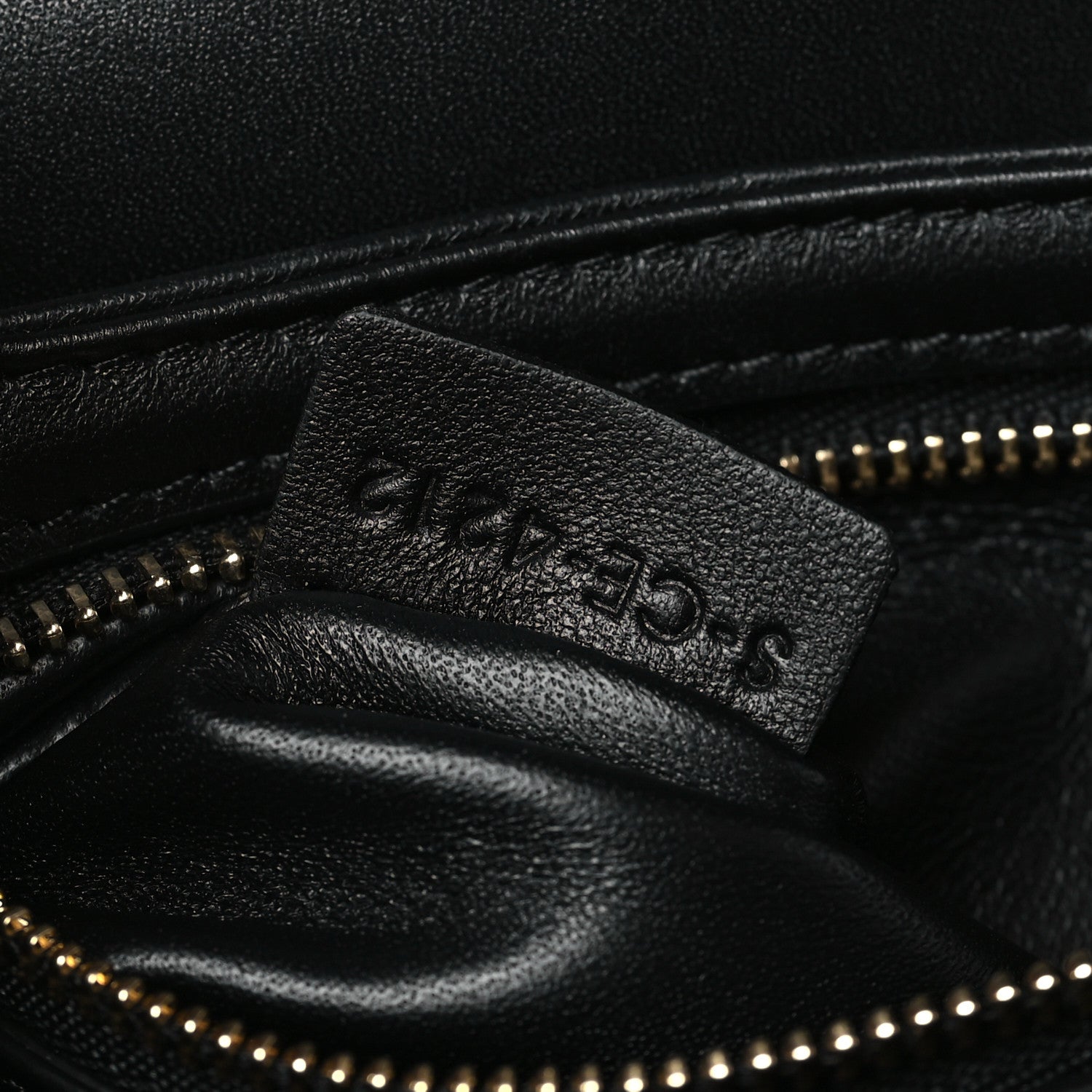 Celine Shiny Calfskin Teen Triomphe Black 7 of 10