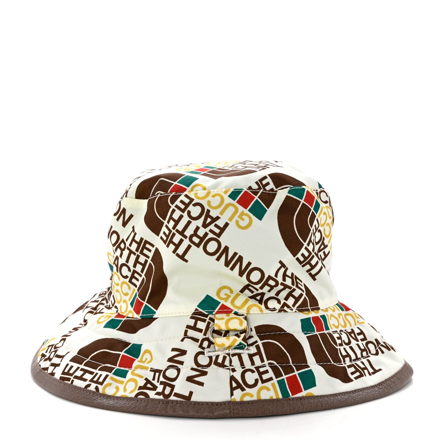 Gucci X THE NORTH FACE Nylon Reversible Self-Tie Bucket Hat S Beige Sky Blue 5 of 15