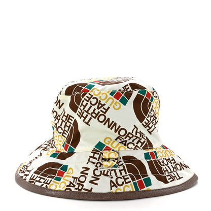 Gucci X THE NORTH FACE Nylon Reversible Self-Tie Bucket Hat S Beige Sky Blue 5 of 15
