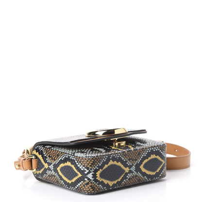 Chloe Calfskin Python Embossed Mini C Double Carry Faded Blue 3 of 8
