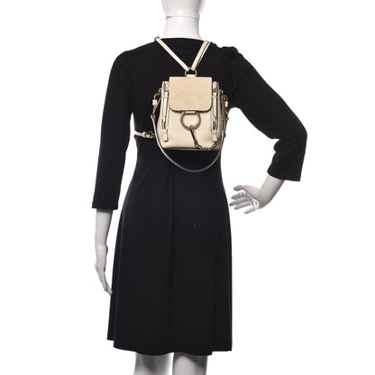 Chloe Suede Calfskin Mini Faye Backpack Off White 2 of 13