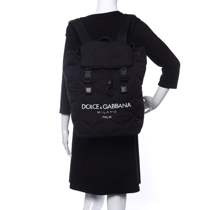 Dolce & Gabbana DOLCE &GABBANA Nylon Logo Backpack Black 2 of 11