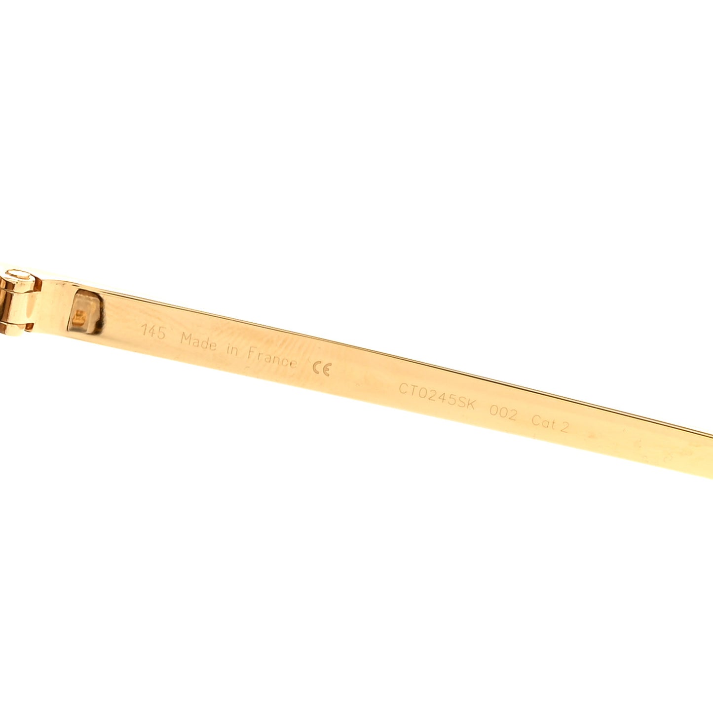 Acetate Panthere De Cartier Sunglasses CT0245SK Tortoise Gold