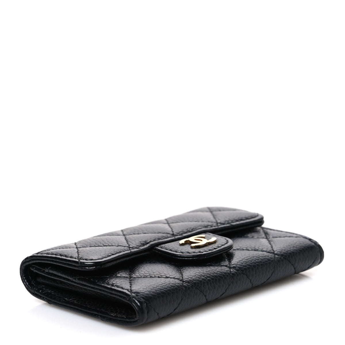 Chanel Caviar Quilted Flap Card Holder Black 4 of 8