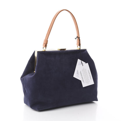 Mansur Gavriel Suede Elegant Bag Blue 2 of 8