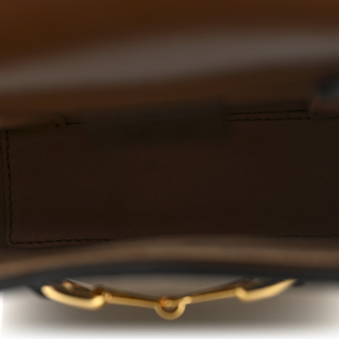 GG Supreme Monogram Mini Horsebit 1955 Crossbody Bag Beige Brown Sugar