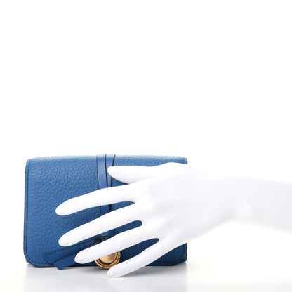 Chloe Calfskin Alphabet Compact Wallet Smoky Blue 2 of 8