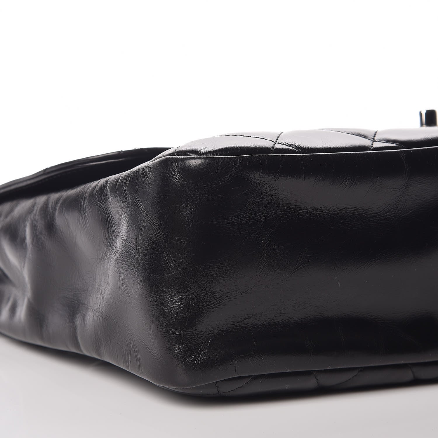 Chanel Glazed Calfskin Quilted Small CC Delivery Tote Black 5 of 9