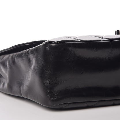 Chanel Glazed Calfskin Quilted Small CC Delivery Tote Black 5 of 9