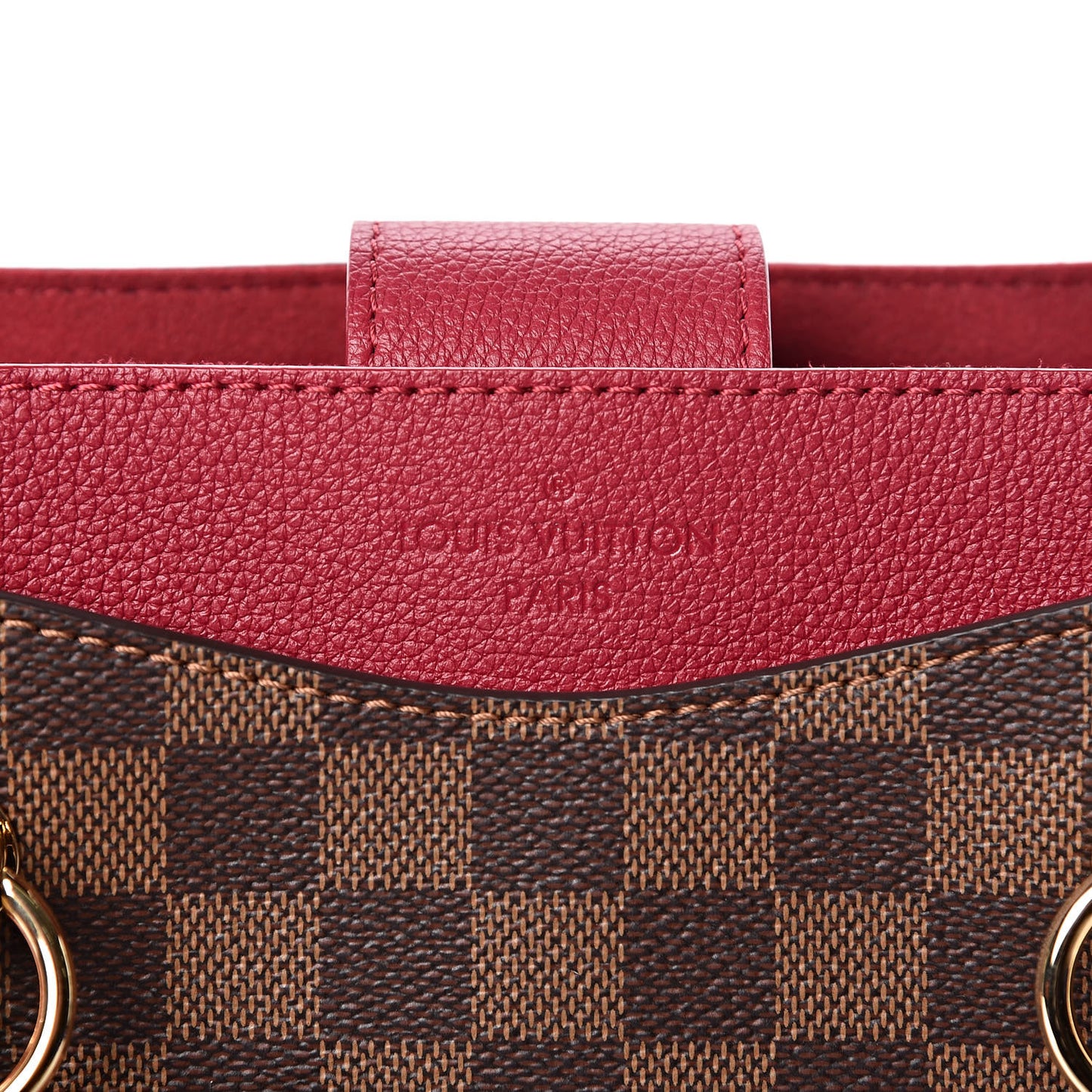 Damier Ebene LV Riverside Lie De Vin
