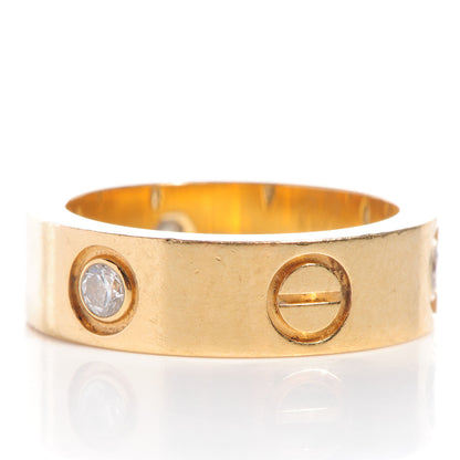 Cartier 18k Yellow Gold Diamond 5mm LOVE Ring 49 US 4.75 4 of 4
