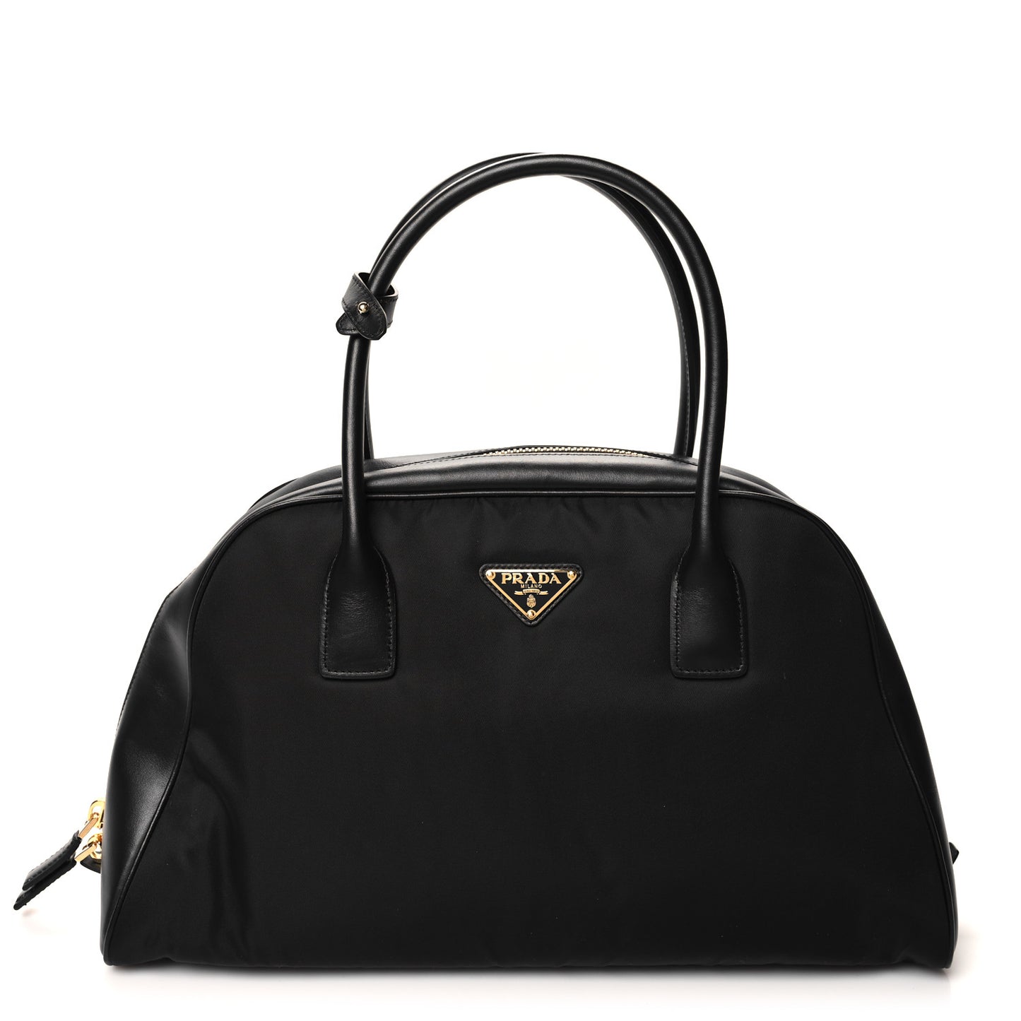 Re-Nylon Tesutto Nappa Medium Re-Edition 1978 Bowler Bag Black