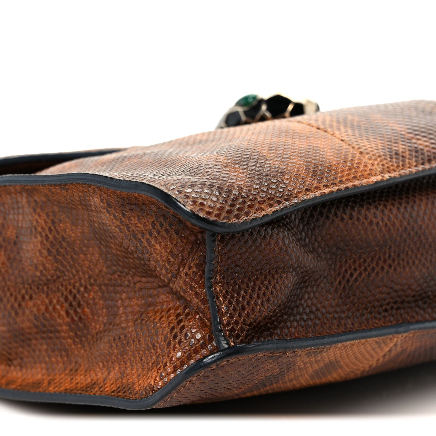 Karung Serpenti Forever Medium Shoulder Bag Brown