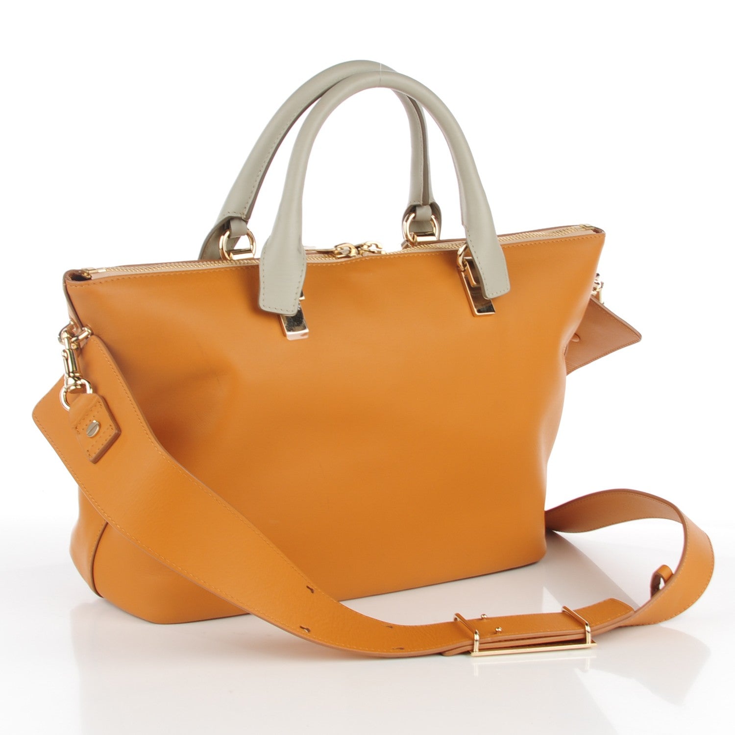 Chloe Smooth Calfskin Medium Baylee Tote Yummy Cookie 5 of 11