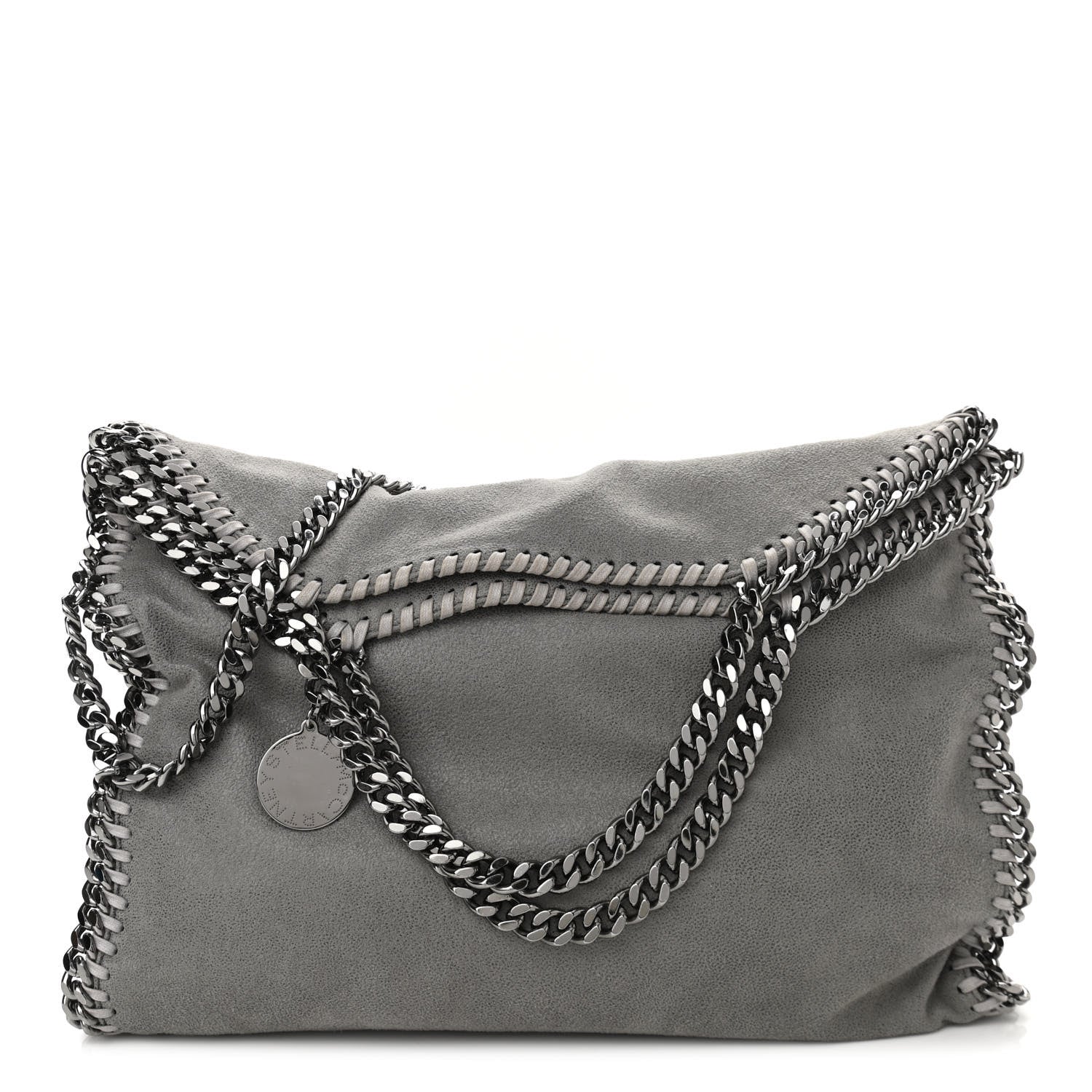 Stella McCartney Shaggy Deer Falabella Fold Over Tote Grey 1 of 8