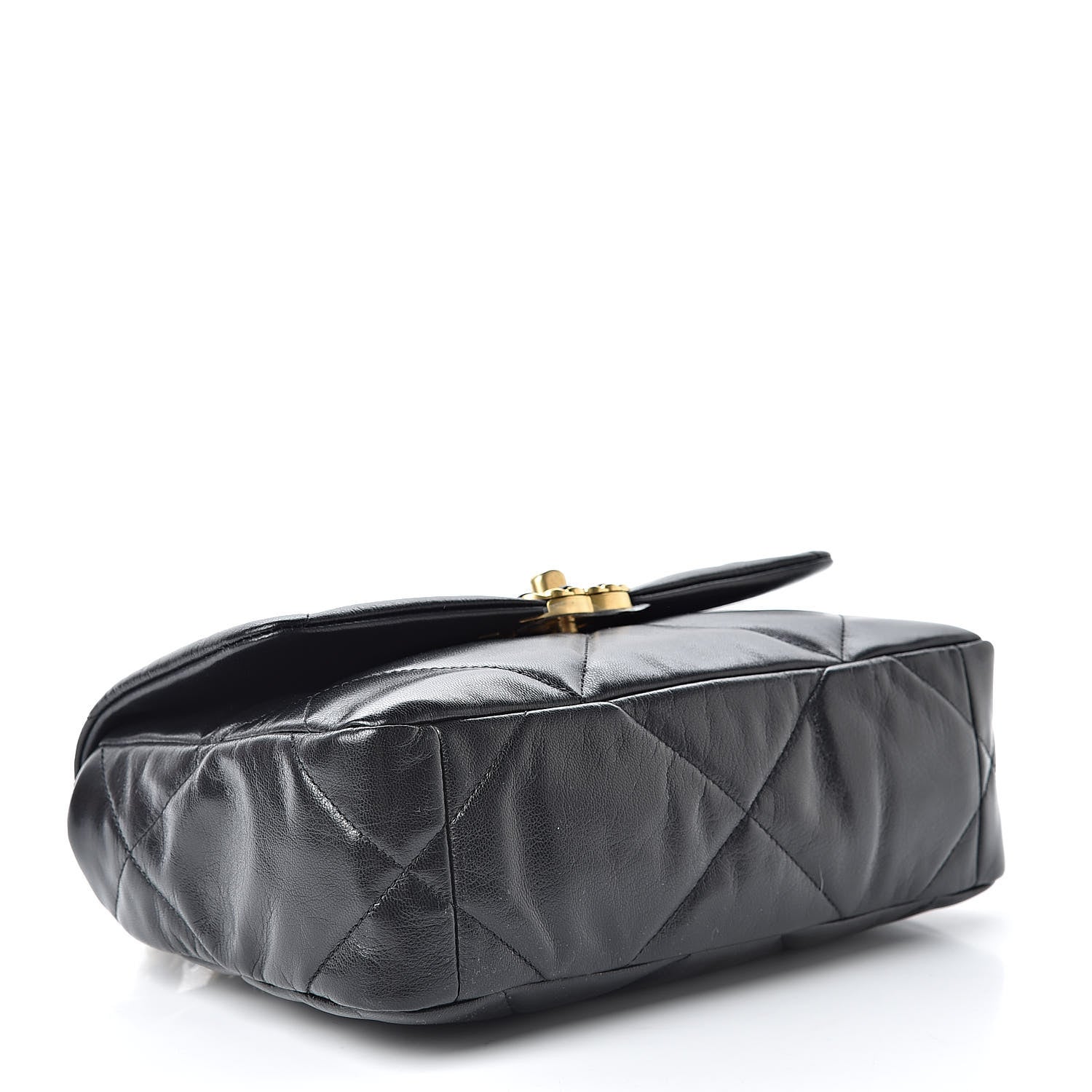 Chanel Lambskin Quilted Medium 19 Flap Black 4 of 11