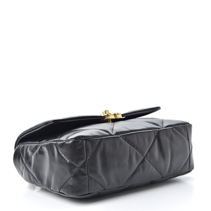 Chanel Lambskin Quilted Medium 19 Flap Black 4 of 11
