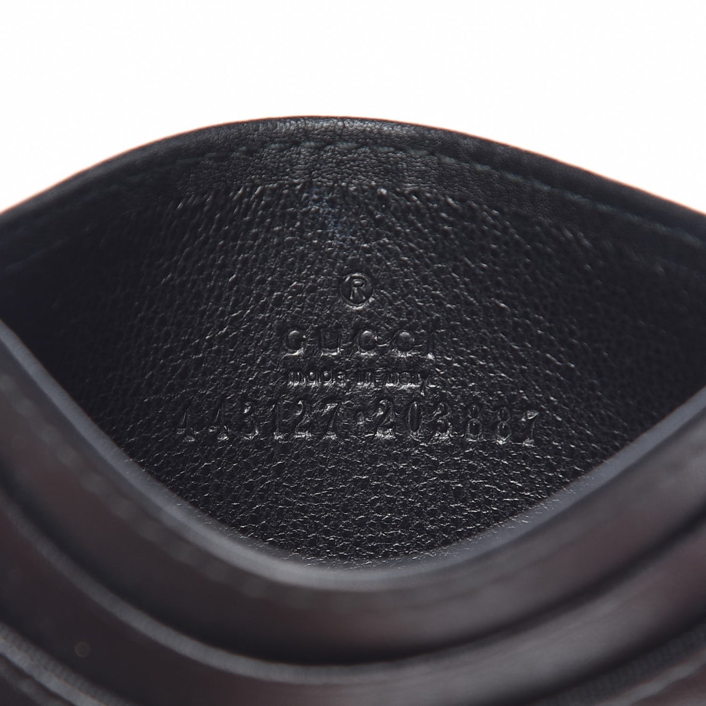 Calfskin Matelasse GG Marmont Card Holder Black