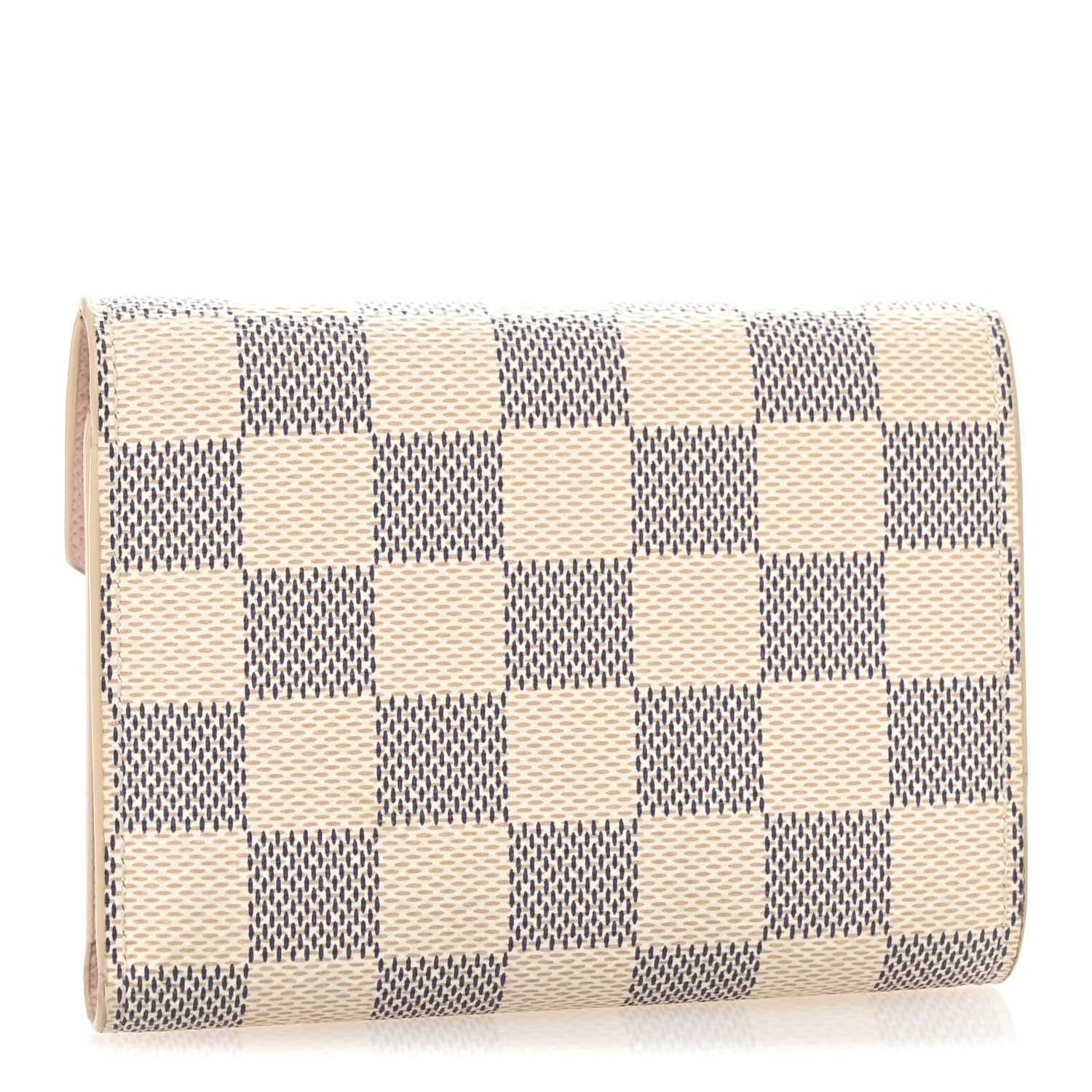 Louis Vuitton Damier Azur Victorine Wallet Rose Ballerine 3 of 11