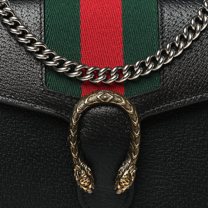 Gucci Calfskin Web Mini Dionysus Chain Wallet Black 8 of 11