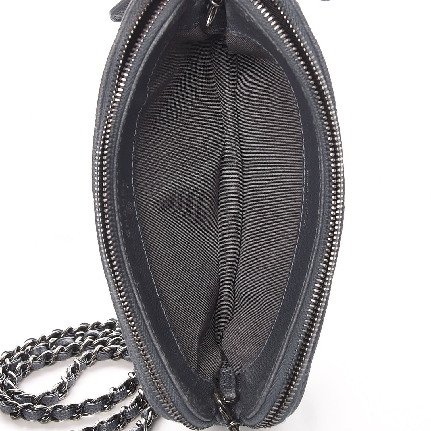 Chanel Caviar Quilted Small Clutch With Chain Grey 7 of 17