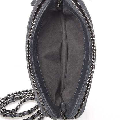 Chanel Caviar Quilted Small Clutch With Chain Grey 7 of 17