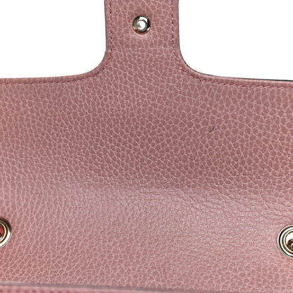 Gucci Dollar Calfskin Small Interlocking G Shoulder Bag Soft Pink 16 of 22