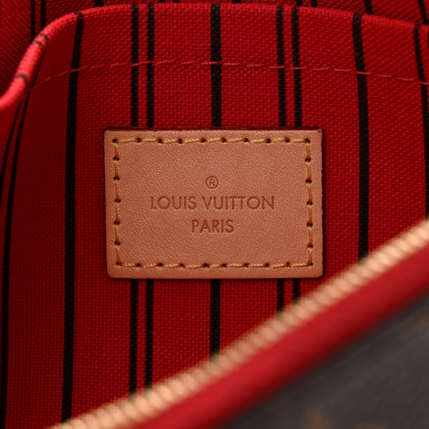 Louis Vuitton Monogram Neverfull MM GM Pochette Cherry 6 of 8