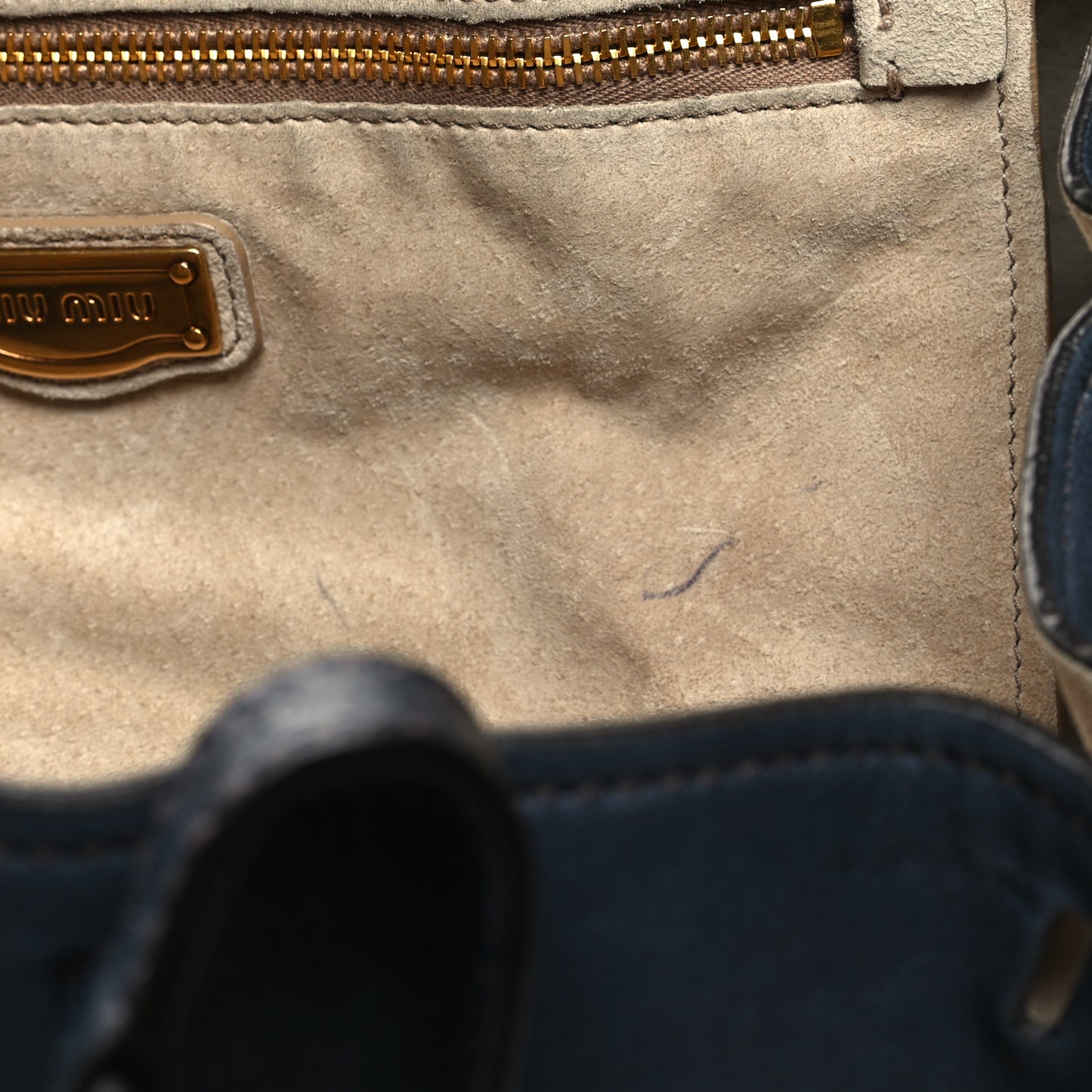 Ostrich Calfskin Hobo Blue