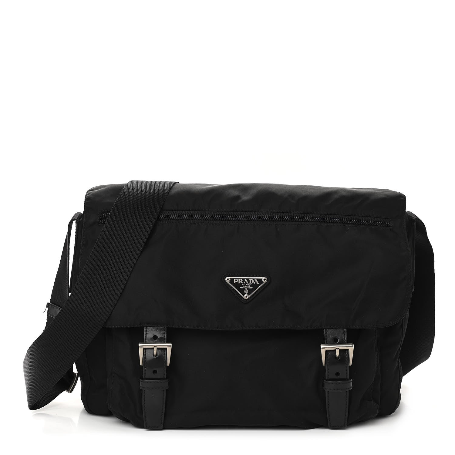 Prada Tessuto Nylon Vela Messenger Bag Black 1 of 14