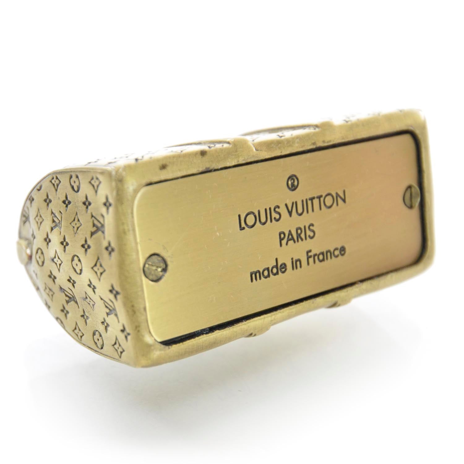 Louis Vuitton Antique Brass Keepall Paperweight 3 of 4