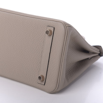 Hermes Togo Birkin 25 Gris Tourterelle 7 of 11
