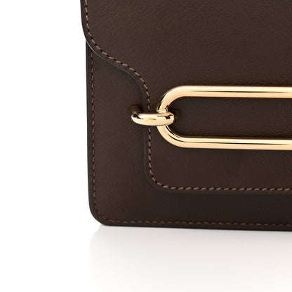 Hermes Evercolor Mini Sac Roulis Havane 16 of 17