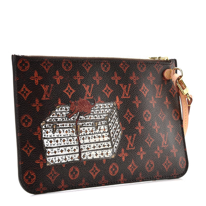 Louis Vuitton Catogram Neverfull MM GM Pochette Marron 7 of 9