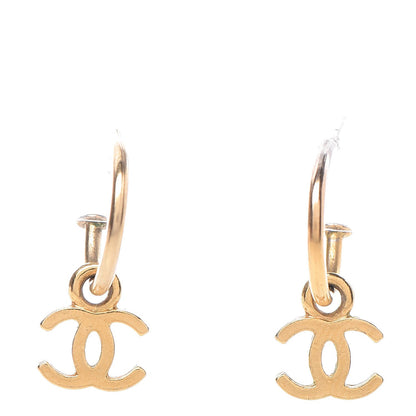 Chanel Metal Drop CC Earrings Gold 1 of 4