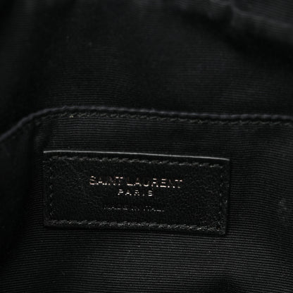Saint Laurent Calfskin Matelasse Monogram Lou Camera Bag Black 6 of 11