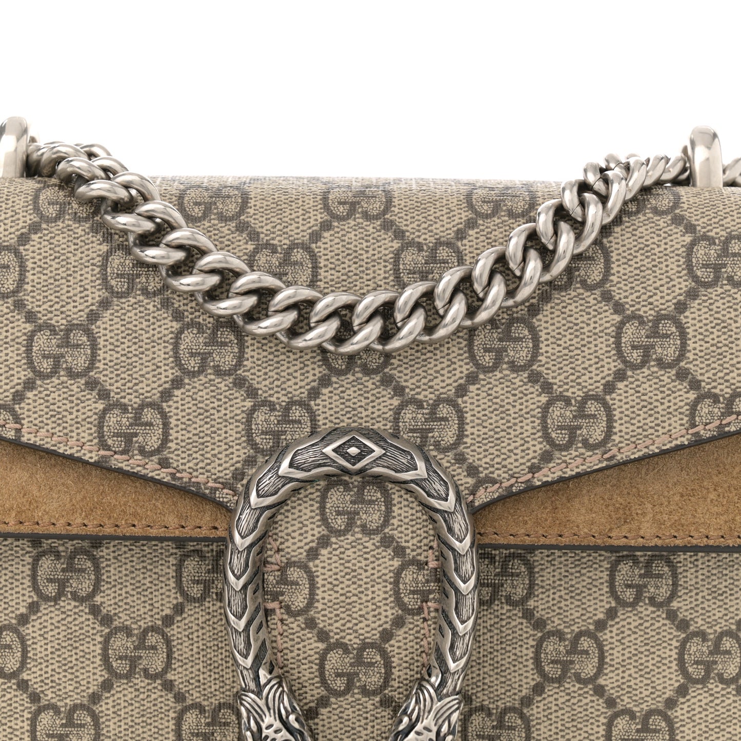 GG Supreme Monogram Mini Dionysus Shoulder Bag Taupe