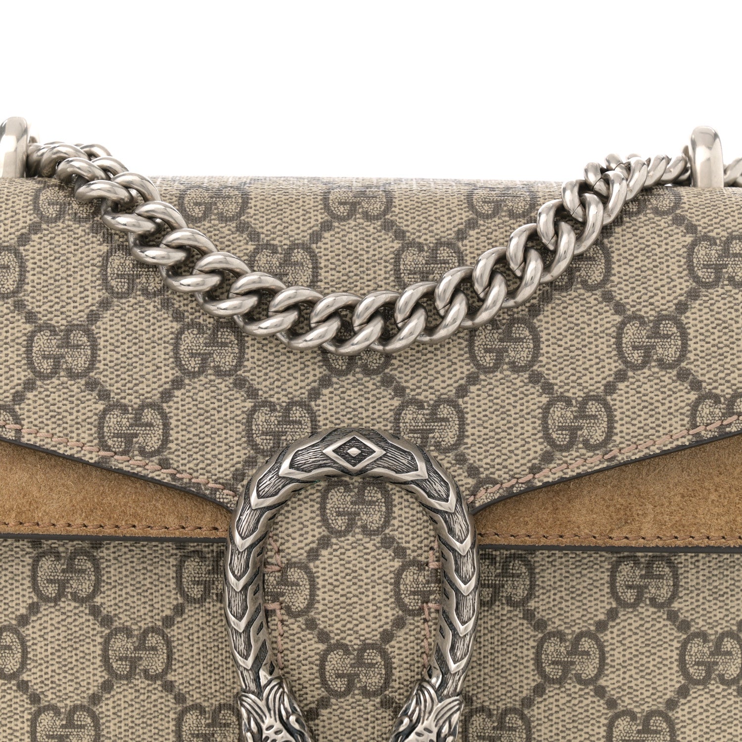 Gucci GG Supreme Monogram Mini Dionysus Shoulder Bag Taupe 8 of 13