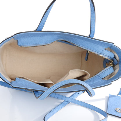 Gucci Dollar Calfskin Mini Swing Top Handle Bag Mineral Blue 5 of 7