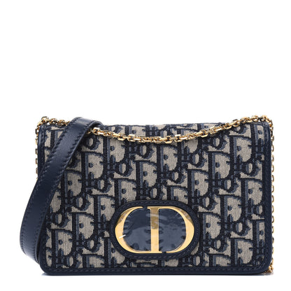 Christian Dior Oblique 30 Montaigne 2-In-1 Pouch Blue 1 of 4