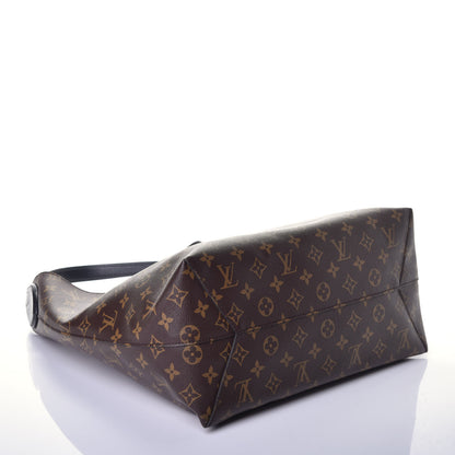 Louis Vuitton Monogram Flower Hobo Black 4 of 10