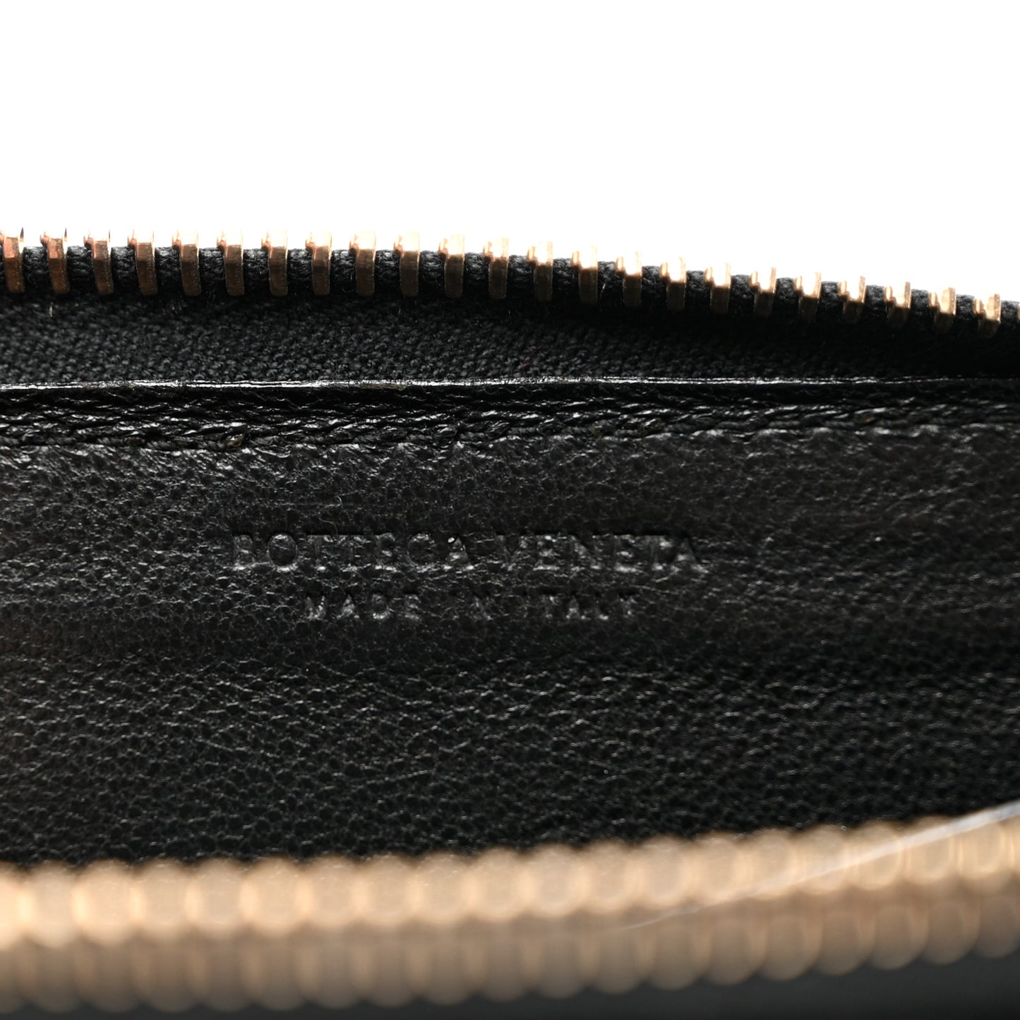 Nappa Intrecciato Zip Around Coin Purse Black