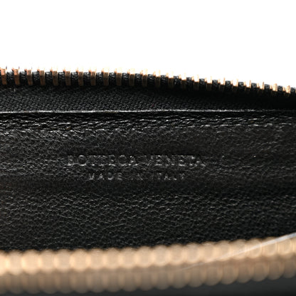 Bottega Veneta Nappa Intrecciato Zip Around Coin Purse Black 6 of 8