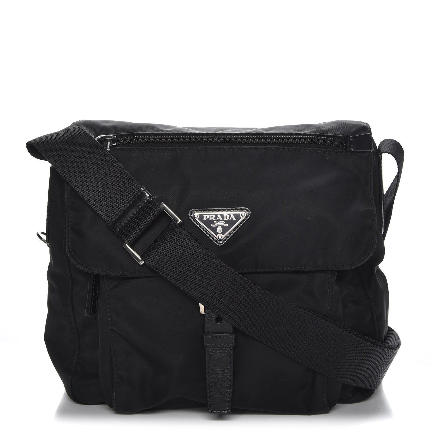 Prada Nylon Vela Small Hunting Bag Black 1 of 8